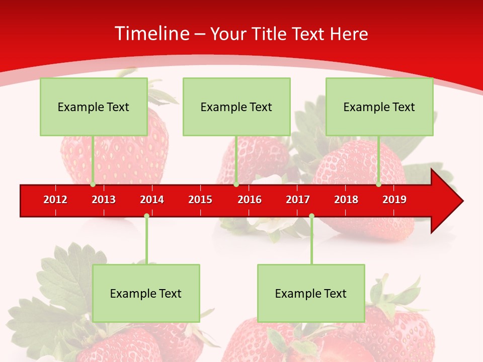 Blooming Strawberry Food PowerPoint Template