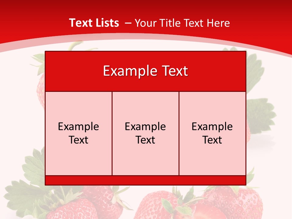 Blooming Strawberry Food PowerPoint Template