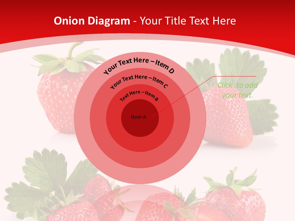 Blooming Strawberry Food PowerPoint Template