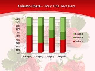 Blooming Strawberry Food PowerPoint Template