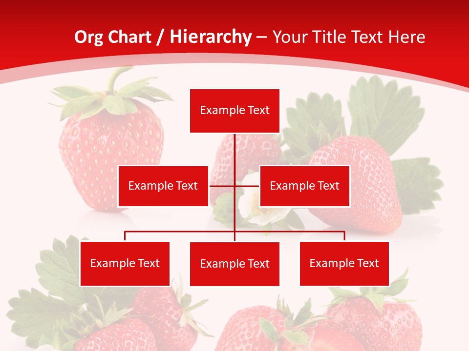 Blooming Strawberry Food PowerPoint Template