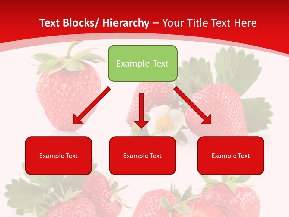 Blooming Strawberry Food PowerPoint Template