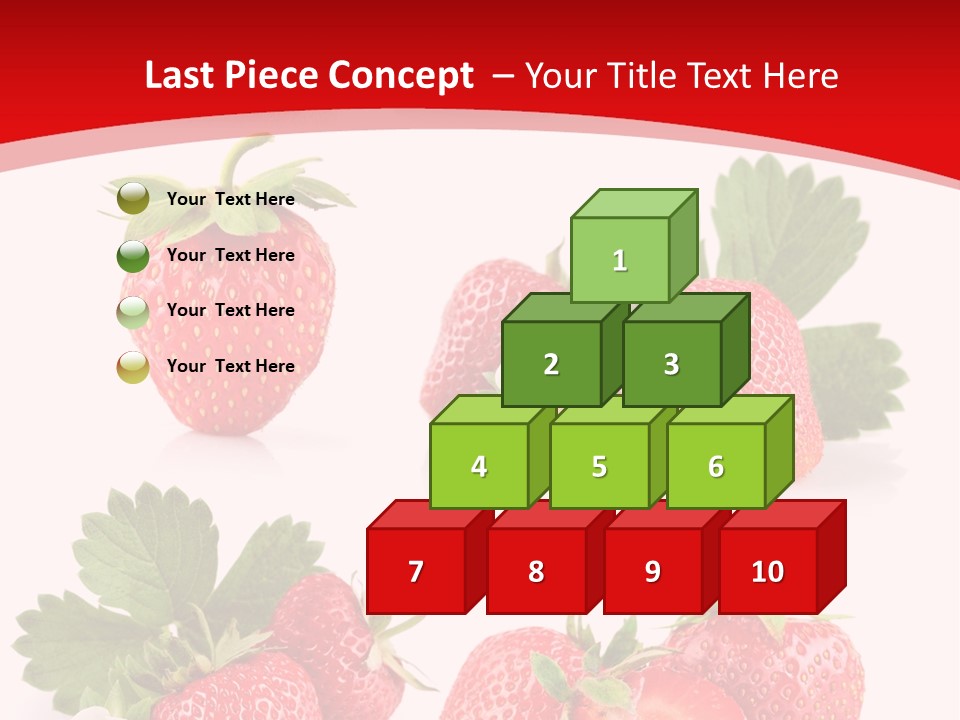 Blooming Strawberry Food PowerPoint Template