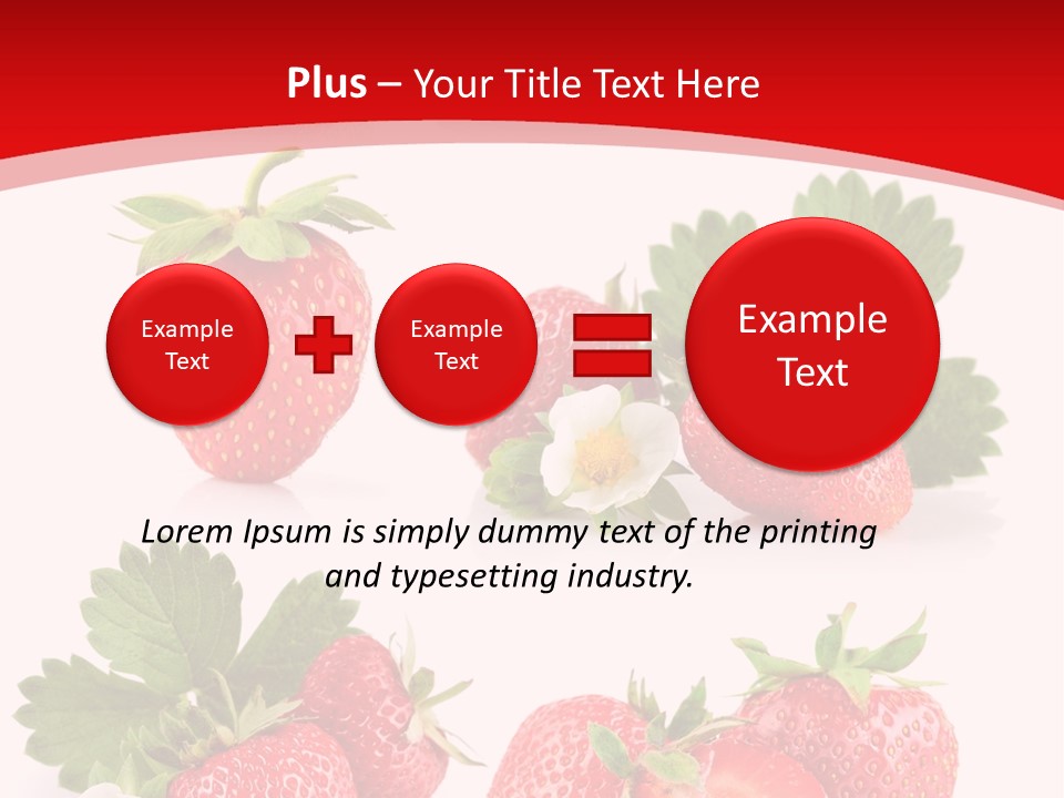 Blooming Strawberry Food PowerPoint Template