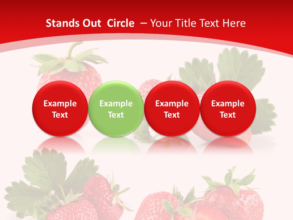 Blooming Strawberry Food PowerPoint Template