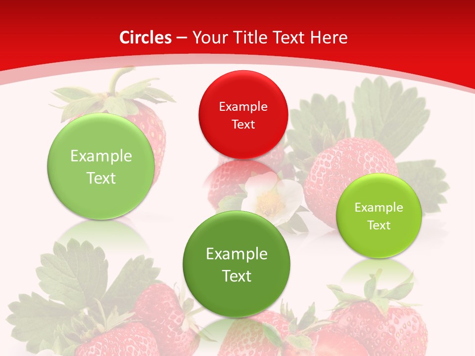 Blooming Strawberry Food PowerPoint Template