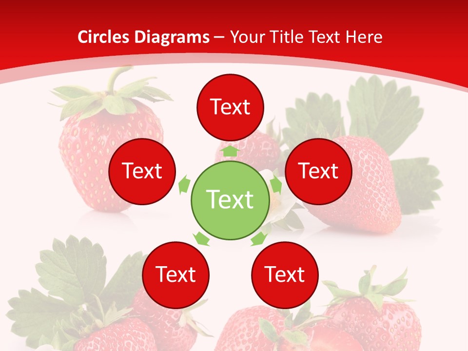 Blooming Strawberry Food PowerPoint Template