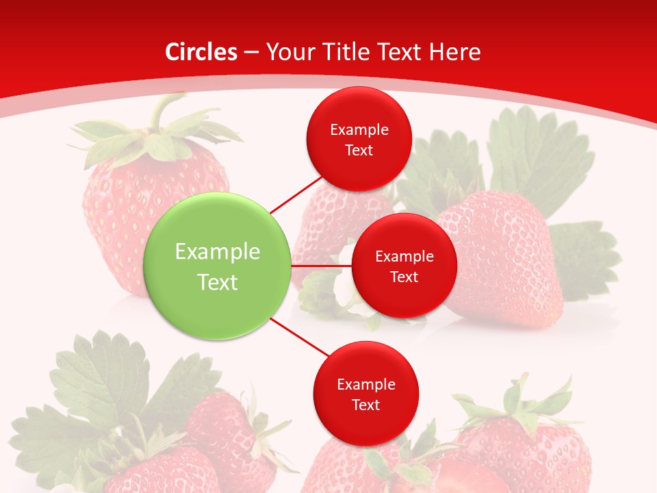 Blooming Strawberry Food PowerPoint Template