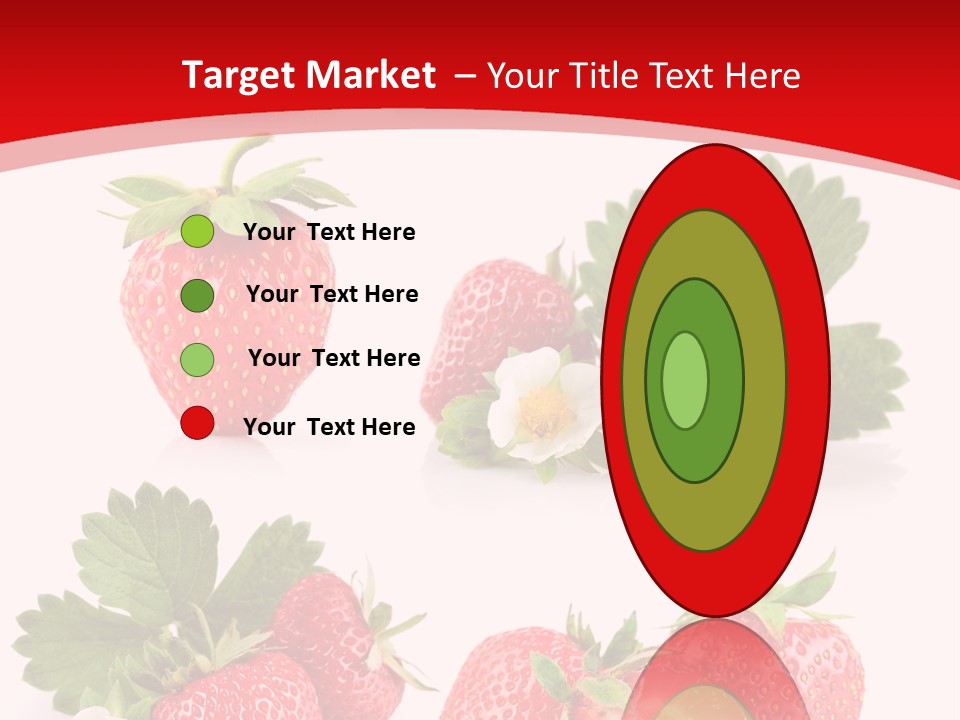 Blooming Strawberry Food PowerPoint Template