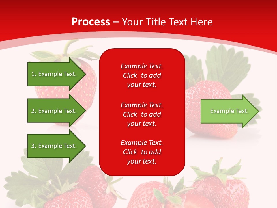 Blooming Strawberry Food PowerPoint Template