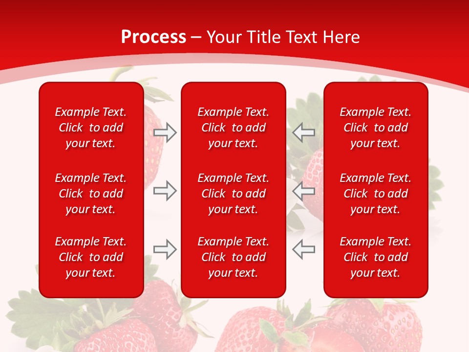 Blooming Strawberry Food PowerPoint Template