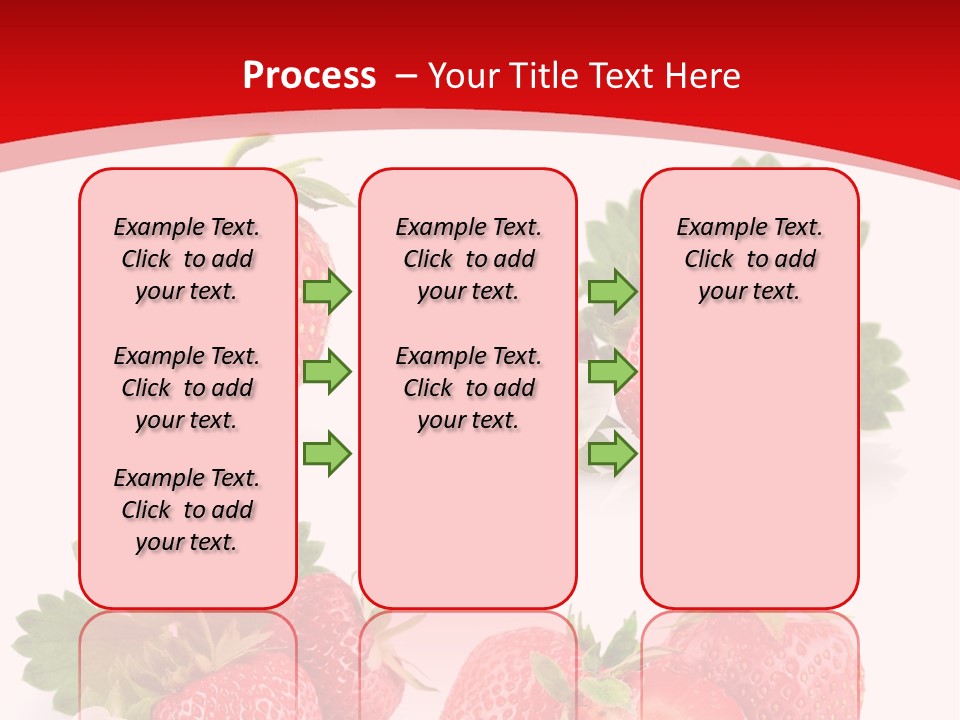 Blooming Strawberry Food PowerPoint Template