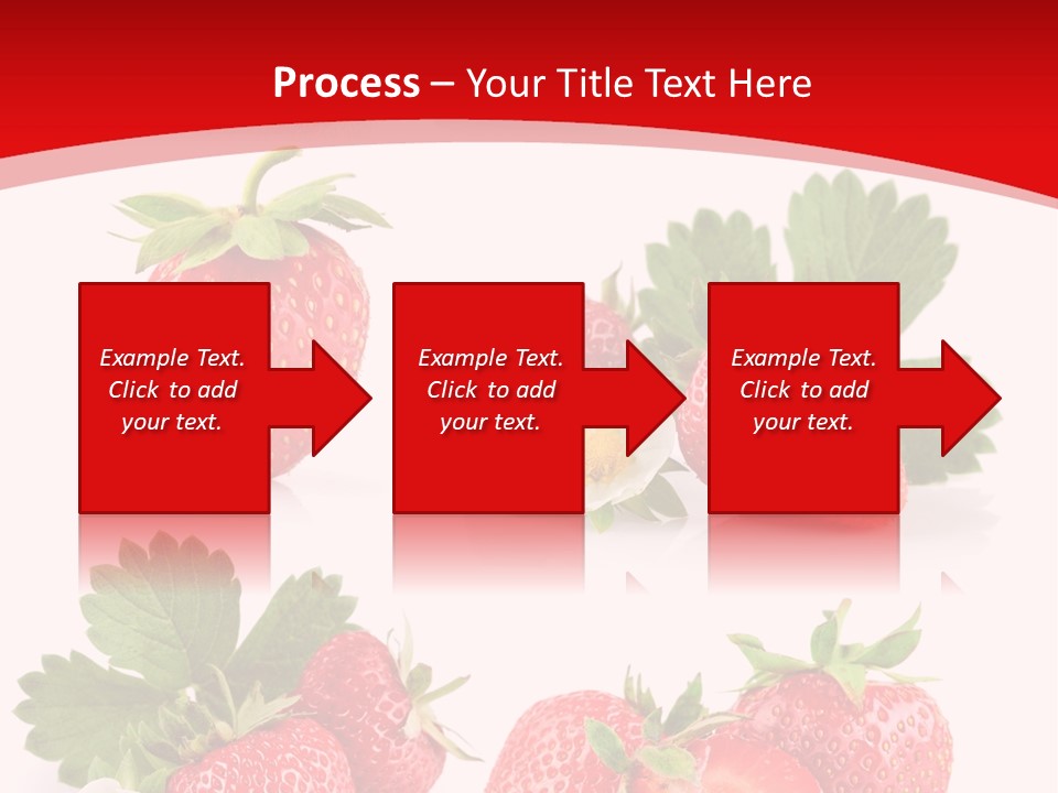 Blooming Strawberry Food PowerPoint Template