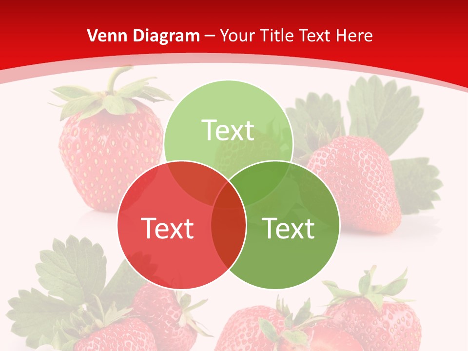 Blooming Strawberry Food PowerPoint Template