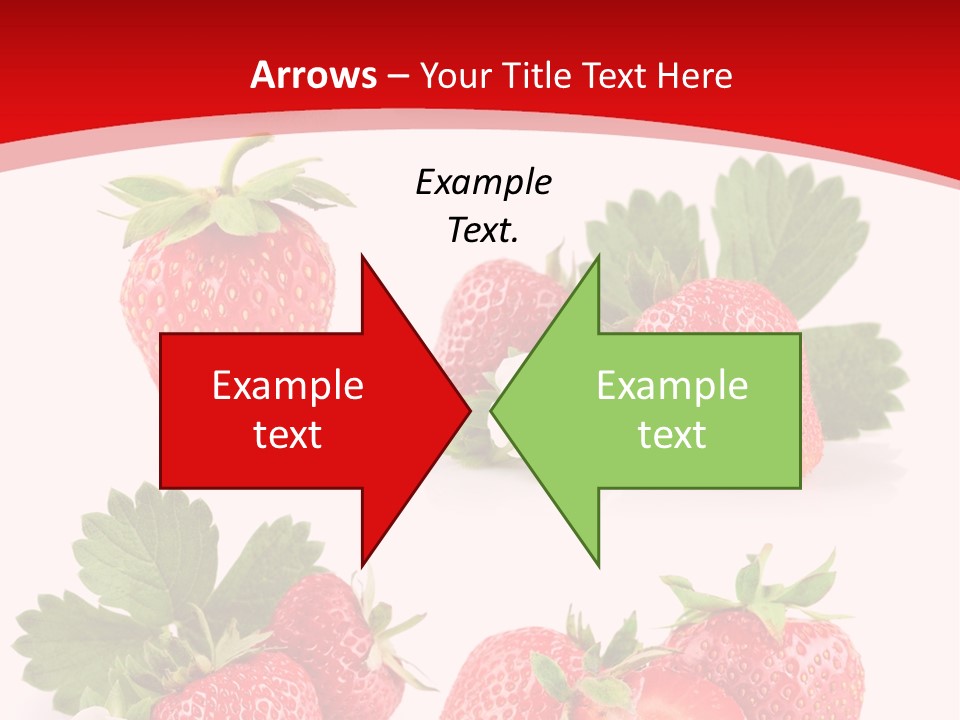 Blooming Strawberry Food PowerPoint Template