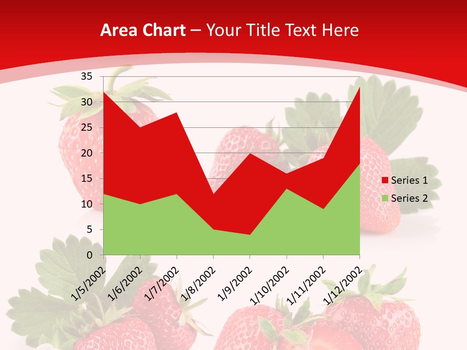 Blooming Strawberry Food PowerPoint Template