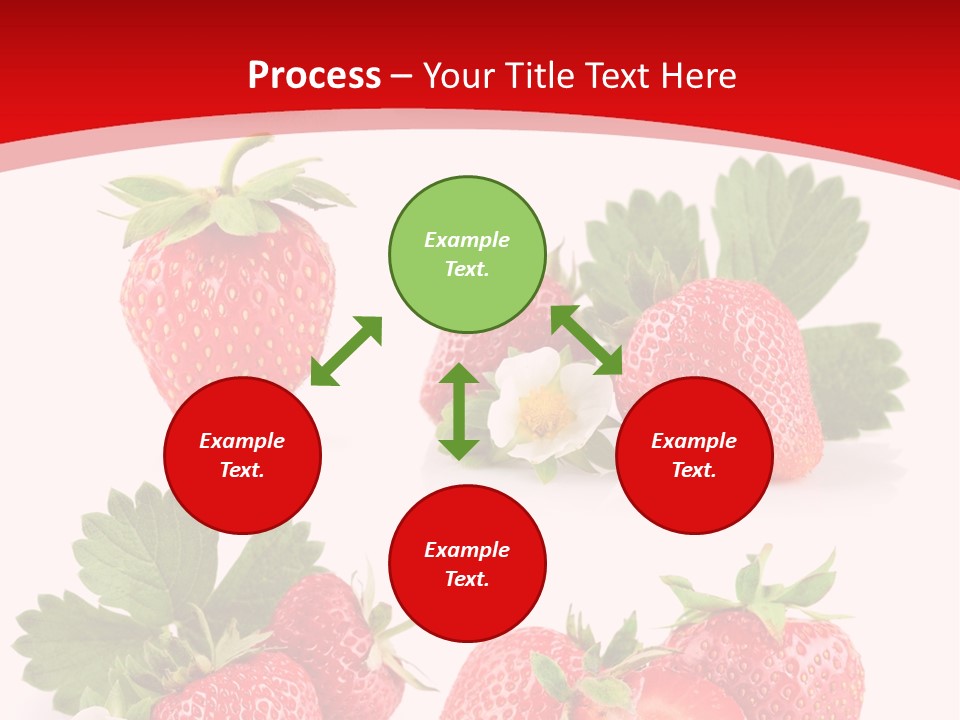 Blooming Strawberry Food PowerPoint Template