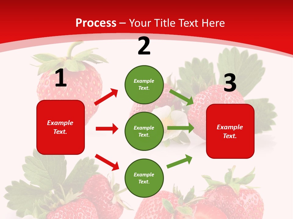 Blooming Strawberry Food PowerPoint Template