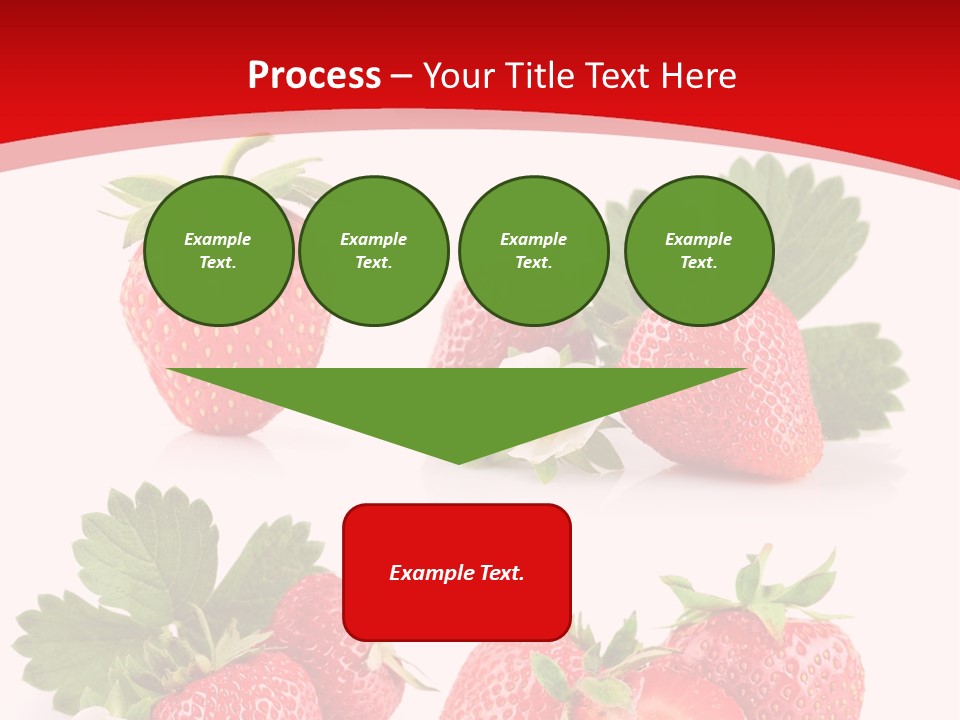 Blooming Strawberry Food PowerPoint Template