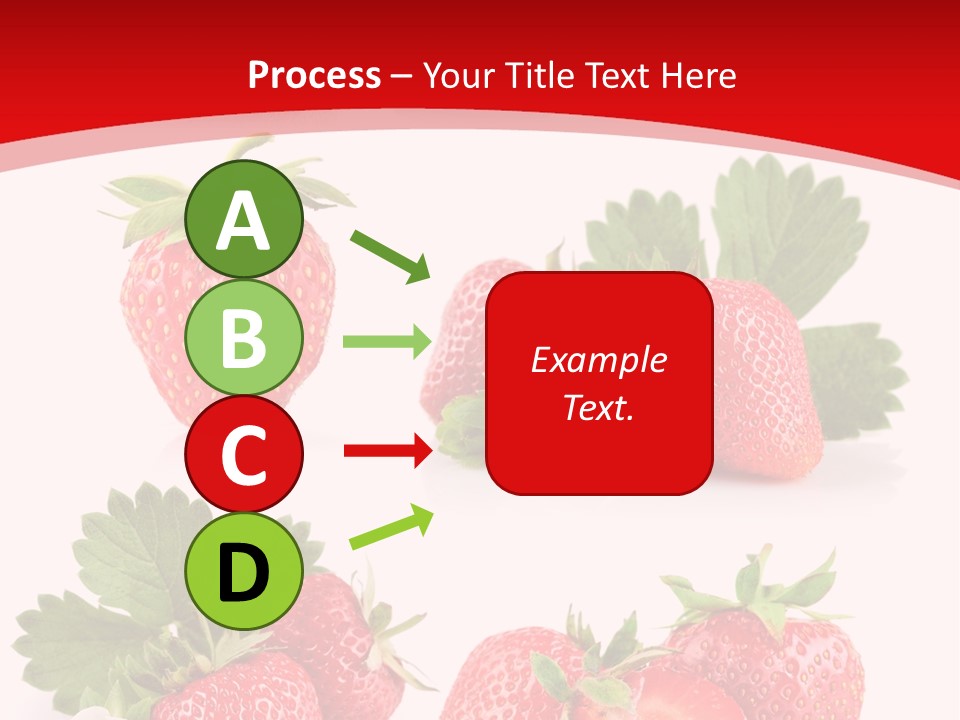Blooming Strawberry Food PowerPoint Template