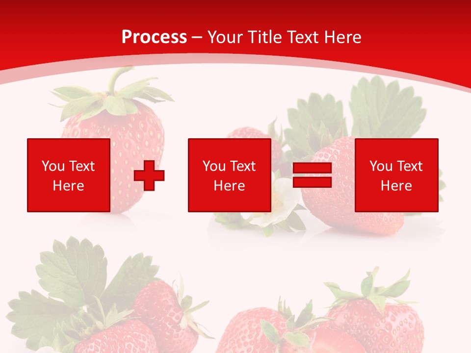 Blooming Strawberry Food PowerPoint Template