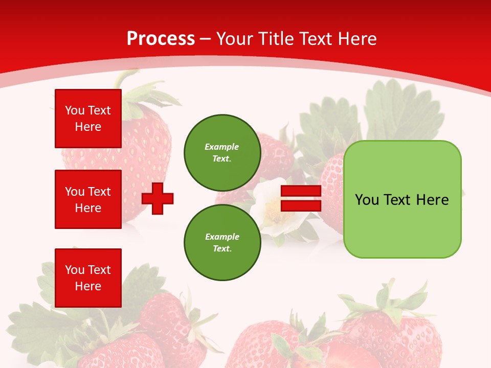Blooming Strawberry Food PowerPoint Template
