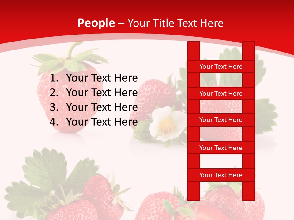 Blooming Strawberry Food PowerPoint Template