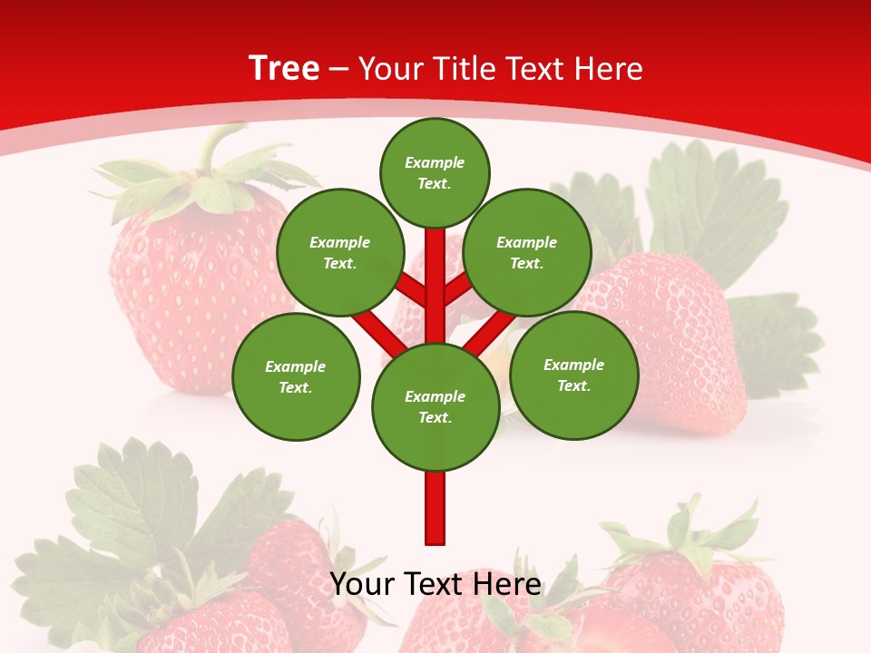 Blooming Strawberry Food PowerPoint Template