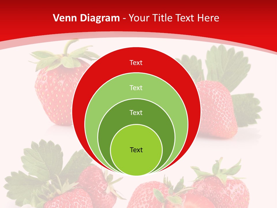 Blooming Strawberry Food PowerPoint Template