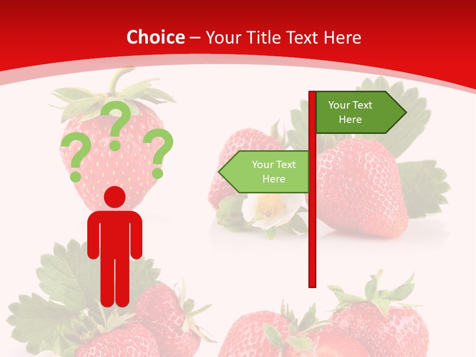 Blooming Strawberry Food PowerPoint Template