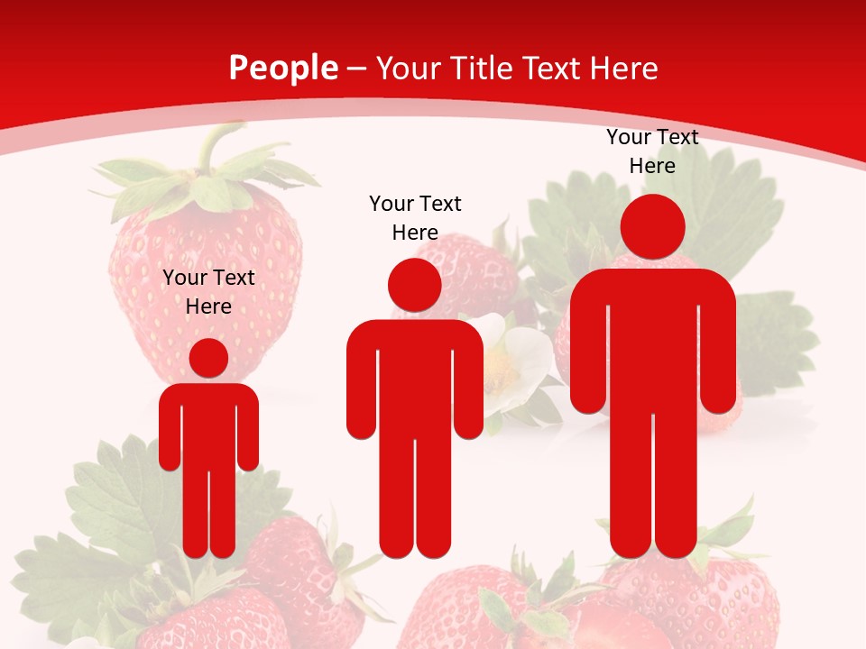 Blooming Strawberry Food PowerPoint Template