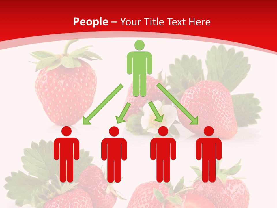 Blooming Strawberry Food PowerPoint Template