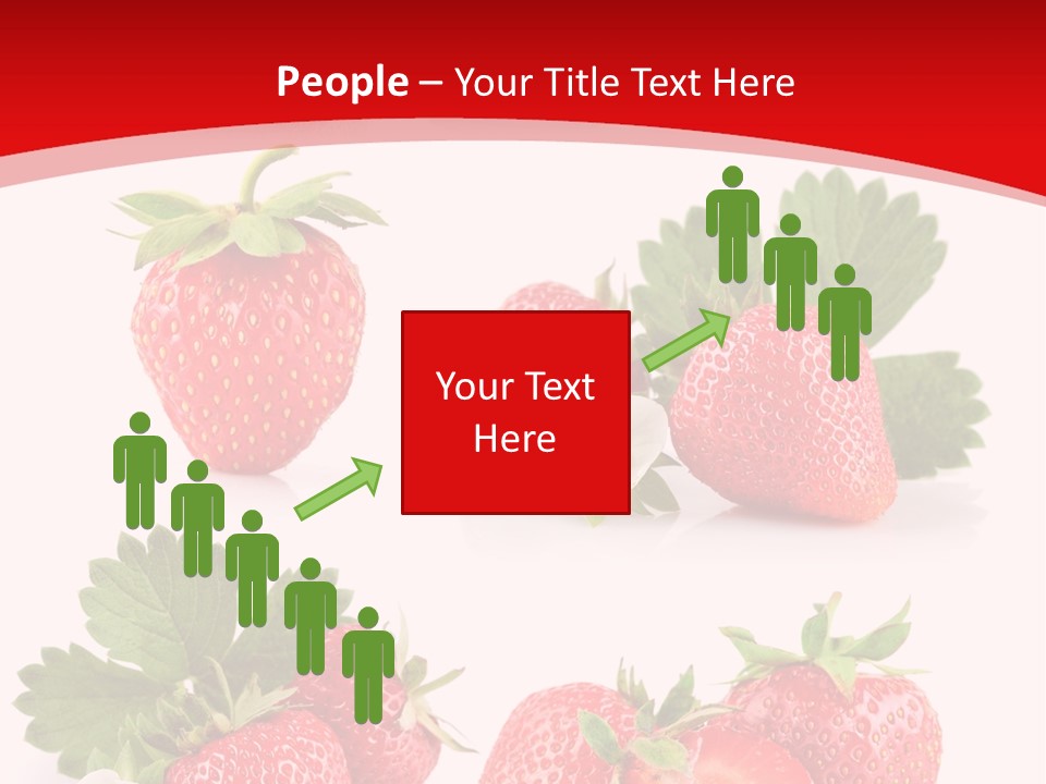 Blooming Strawberry Food PowerPoint Template
