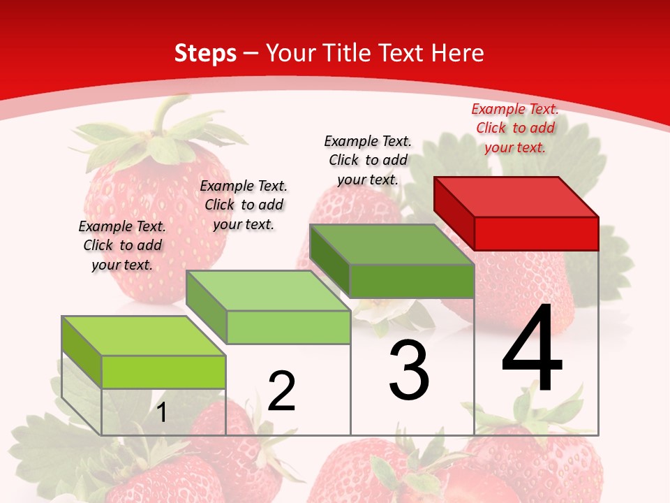 Blooming Strawberry Food PowerPoint Template