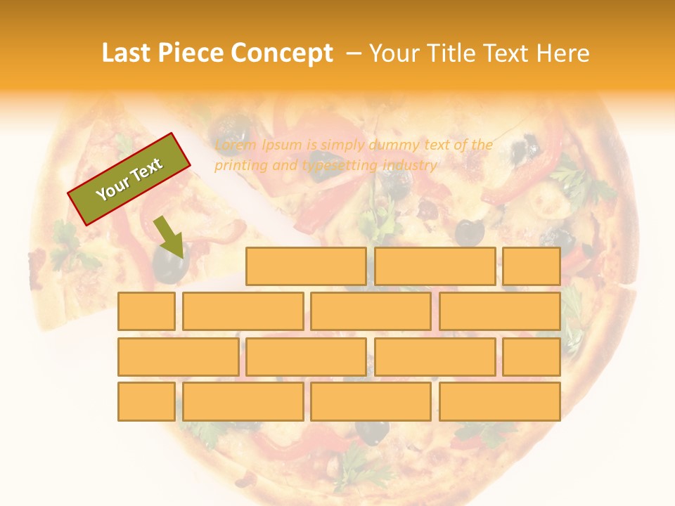 Mozzarella White Vegetable PowerPoint Template