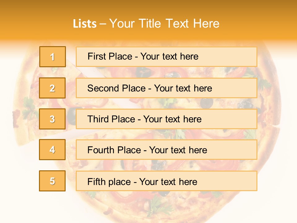 Mozzarella White Vegetable PowerPoint Template