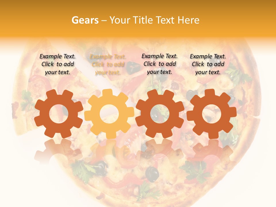 Mozzarella White Vegetable PowerPoint Template