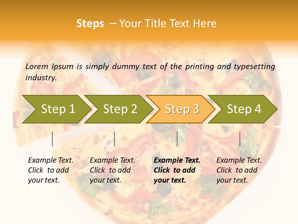 Mozzarella White Vegetable PowerPoint Template