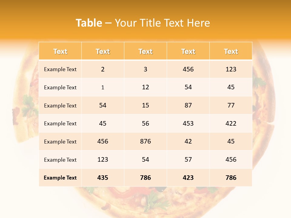 Mozzarella White Vegetable PowerPoint Template