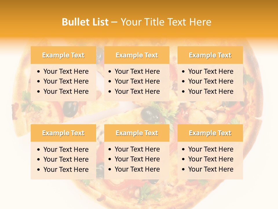 Mozzarella White Vegetable PowerPoint Template