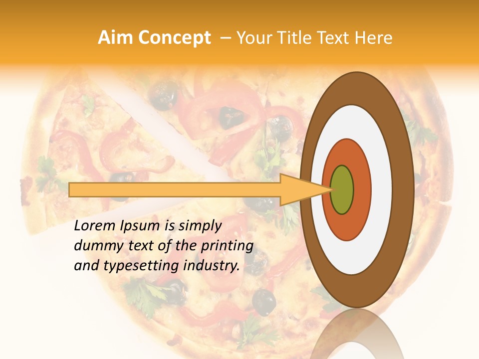 Mozzarella White Vegetable PowerPoint Template