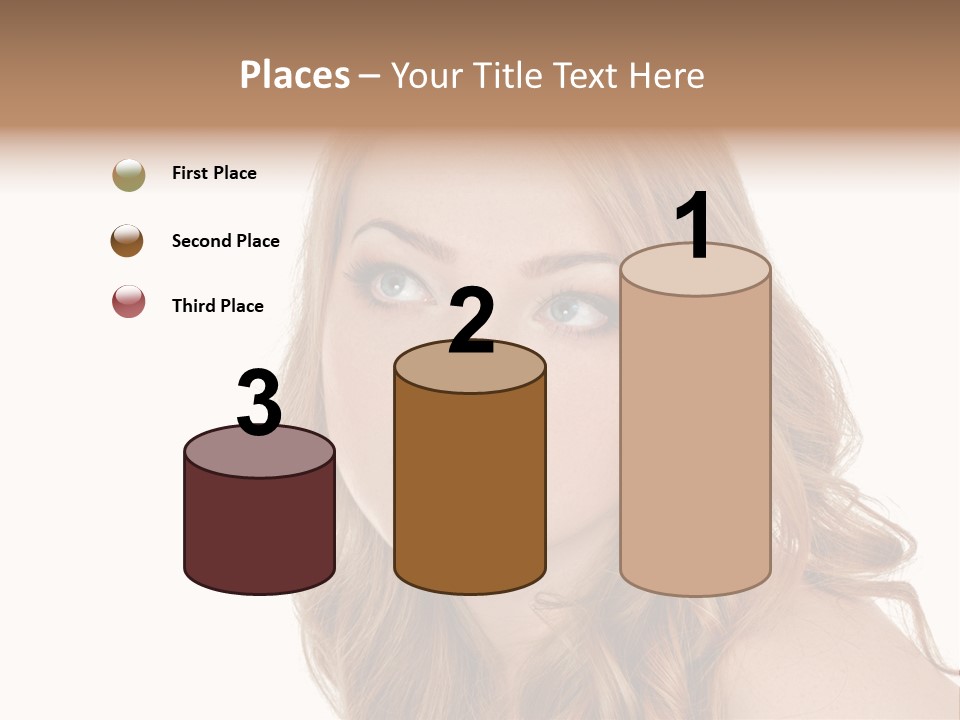 Hairstyle Cute Looking PowerPoint Template