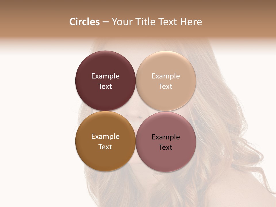 Hairstyle Cute Looking PowerPoint Template