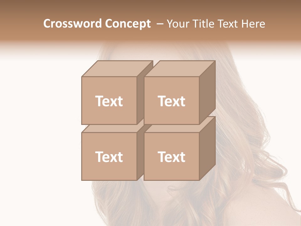 Hairstyle Cute Looking PowerPoint Template