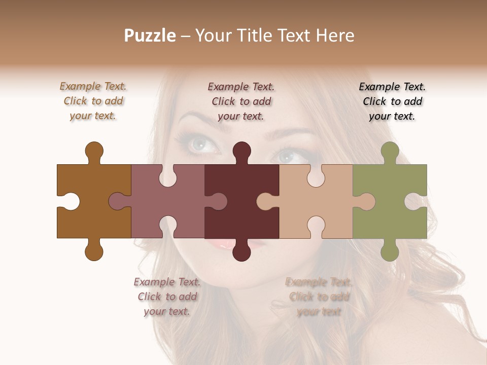 Hairstyle Cute Looking PowerPoint Template