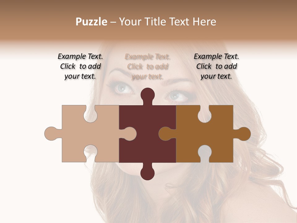 Hairstyle Cute Looking PowerPoint Template