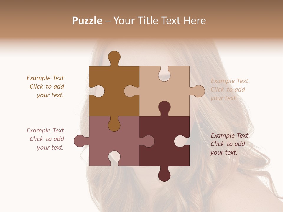 Hairstyle Cute Looking PowerPoint Template