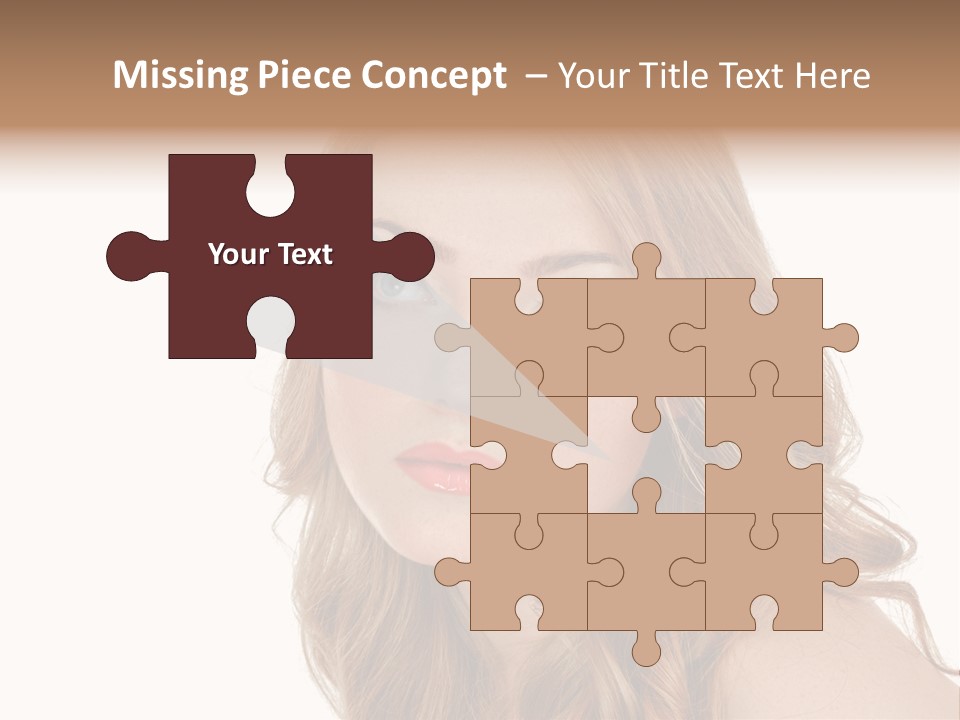 Hairstyle Cute Looking PowerPoint Template