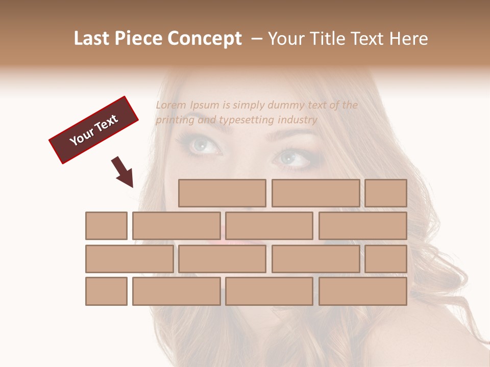 Hairstyle Cute Looking PowerPoint Template