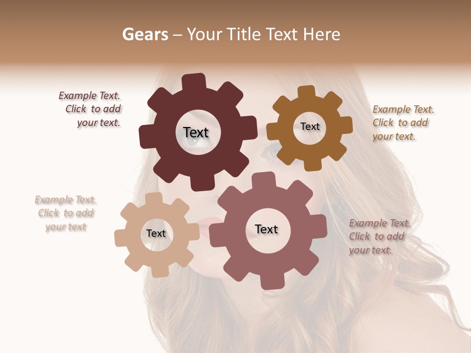 Hairstyle Cute Looking PowerPoint Template